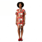 Patchwork T-shirt dress
