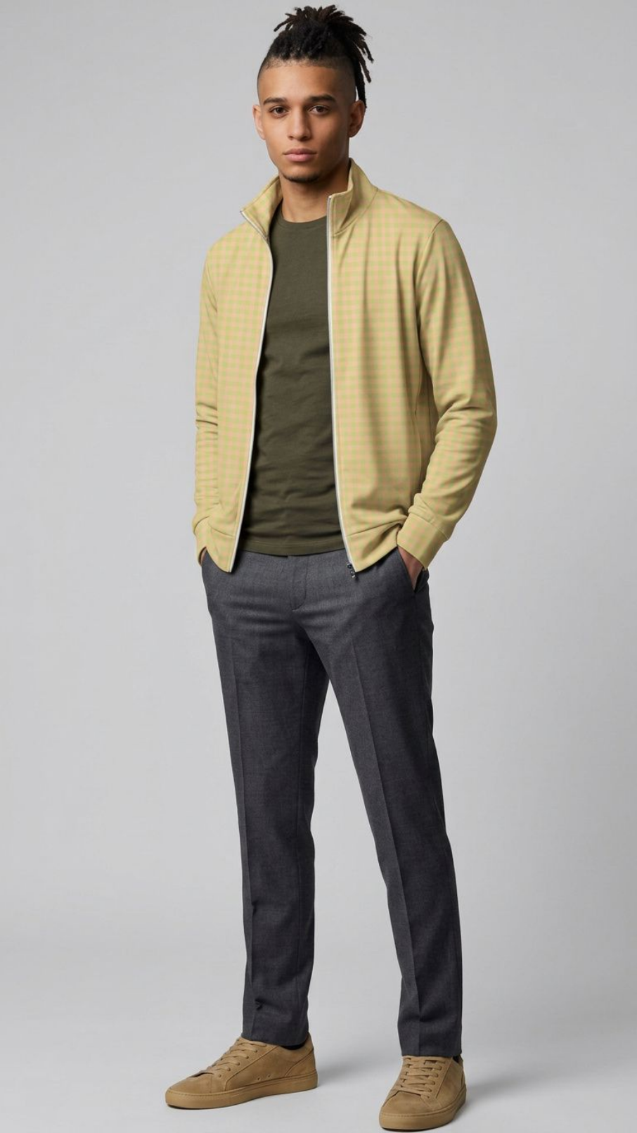 Gingham Track Jacket