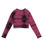 Ember Pink Long-sleeve crop top - Little Black Tee - CUT-SEW