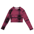 Ember Pink Long-sleeve crop top - Little Black Tee - CUT-SEW