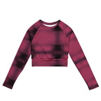 Ember Pink Long-sleeve crop top - Little Black Tee - CUT-SEW